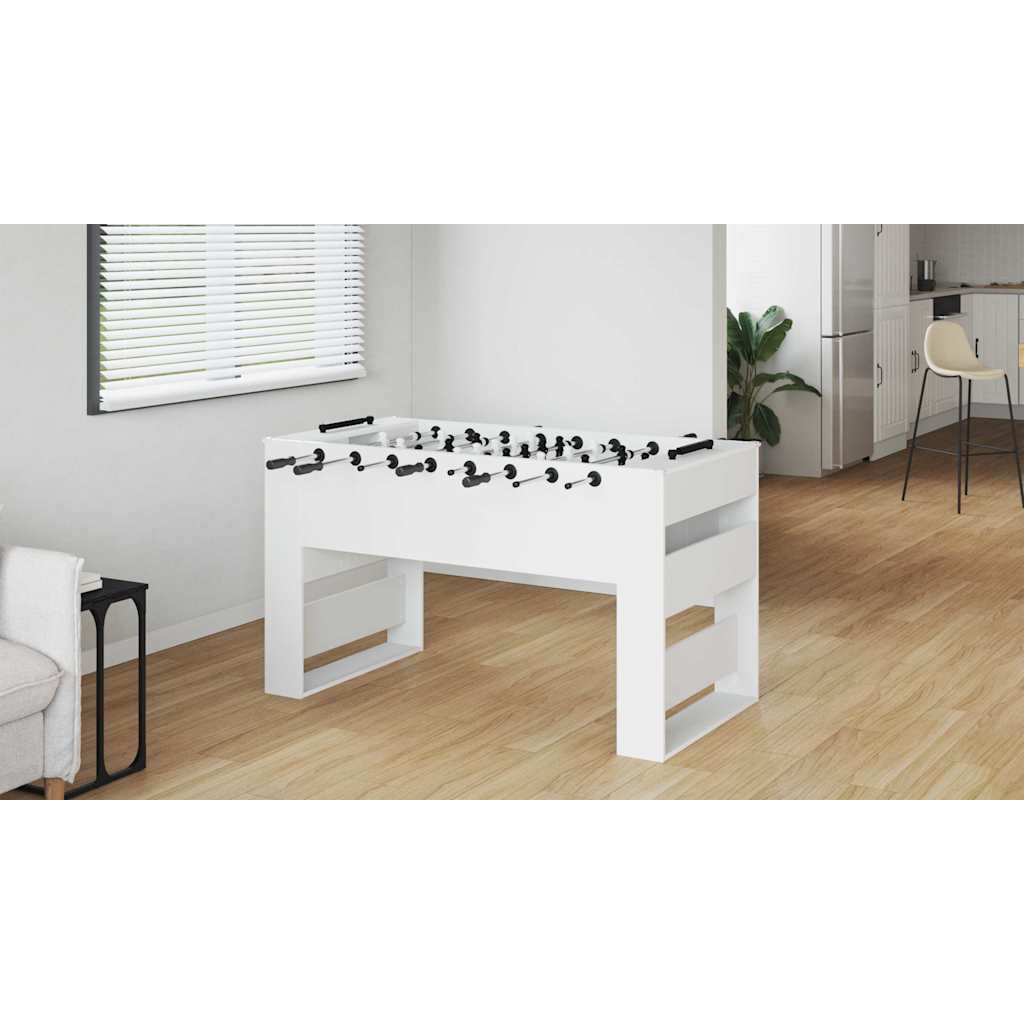 Fodboldbord Spillere 24 stk. Sort og Hvid 3,6 x 3,1 x 10,8 cm