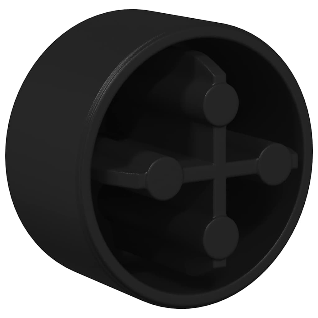 Foosball Bord Endestykker 10 stk. Sort 1,5 x 1,5 x 1 cm PP