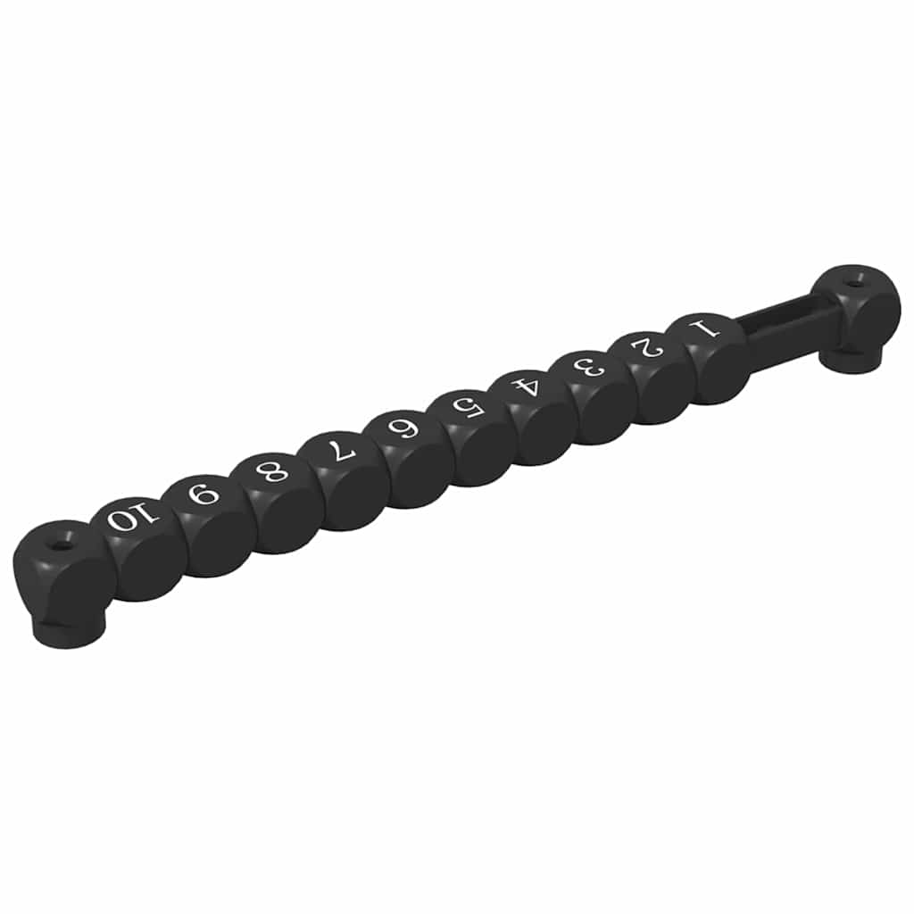 Fodbold Bord Tællere 2 stk. Sort 30 x 2,2 x 2,9 cm HIPS