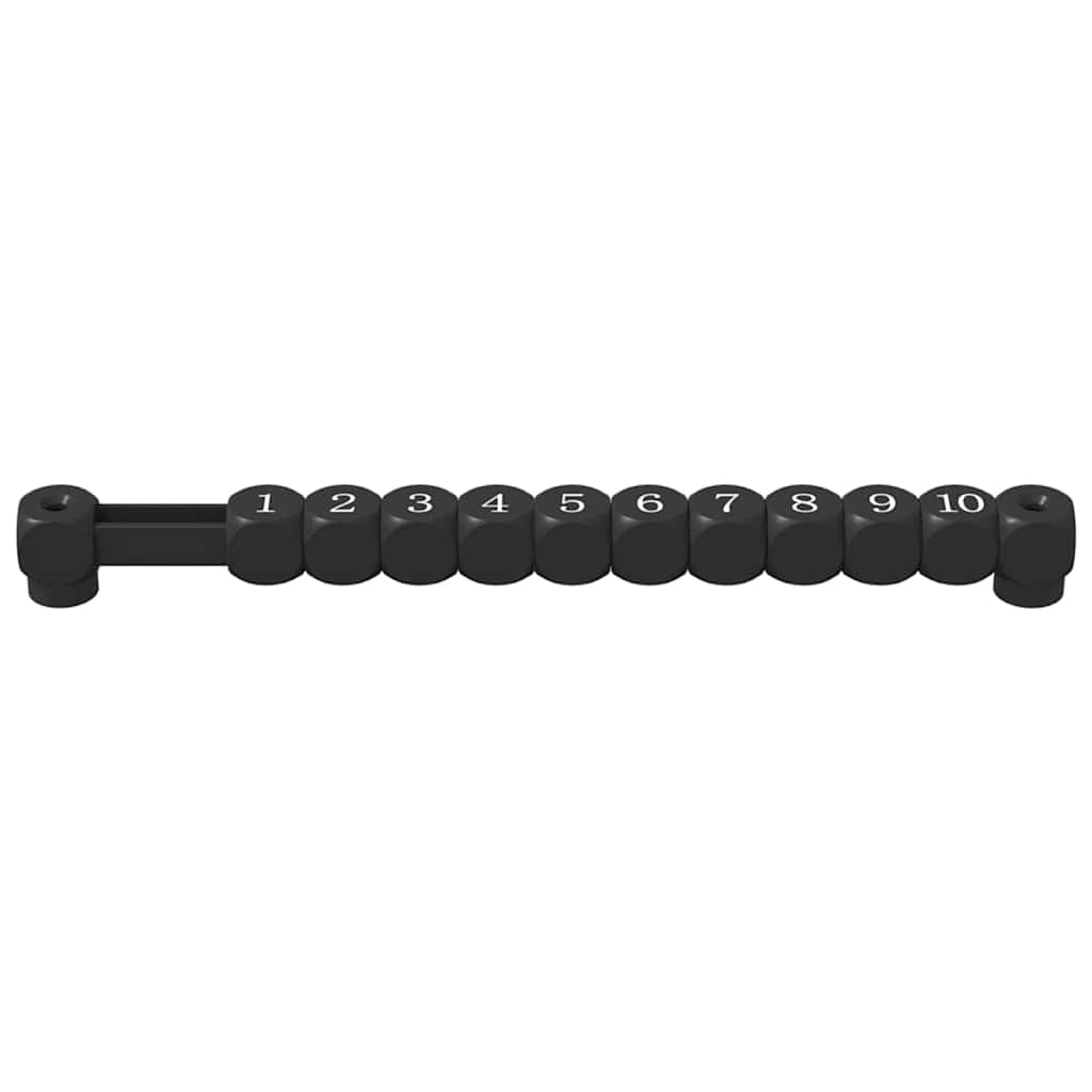 Fodbold Bord Tællere 2 stk. Sort 30 x 2,2 x 2,9 cm HIPS