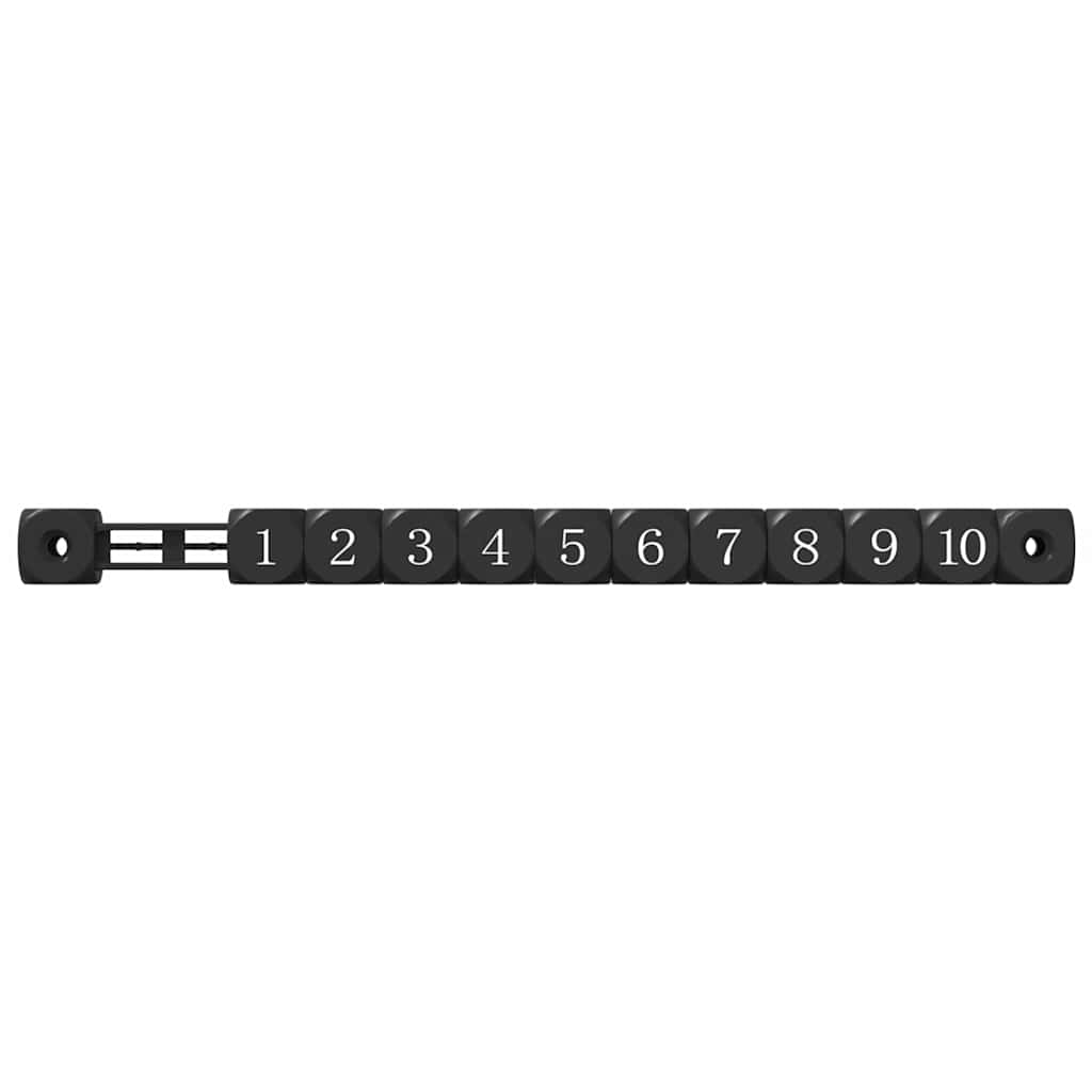 Fodbold Bord Tællere 2 stk. Sort 30 x 2,2 x 2,9 cm HIPS