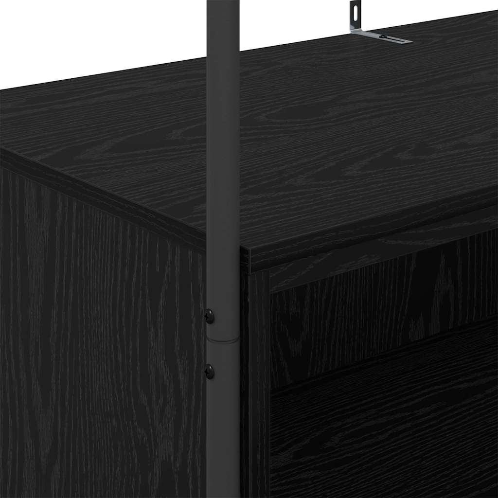 Tøjstativ Sort 100 x 44 x 160 cm Konstrueret træ