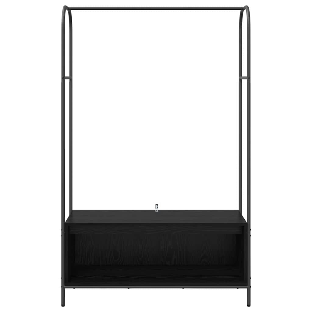 Tøjstativ Sort 100 x 44 x 160 cm Konstrueret træ