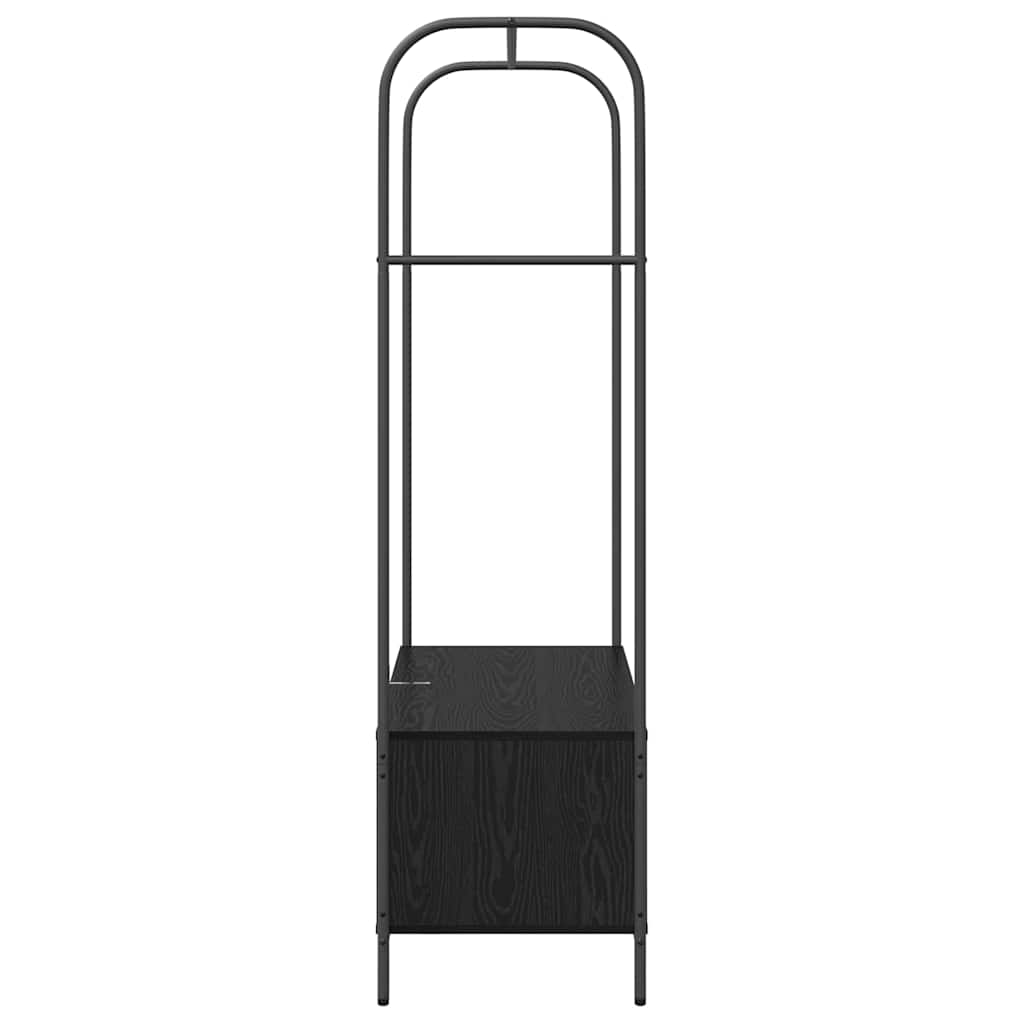 Tøjstativ Sort 100 x 44 x 160 cm Konstrueret træ