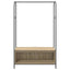 Tøjstativ Brun eg 100 x 44 x 160 cm Konstrueret træ
