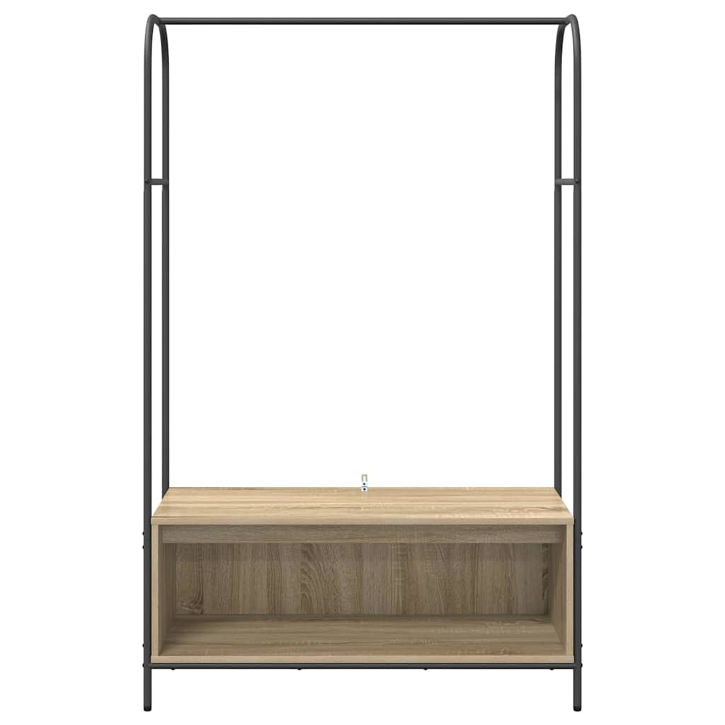 Tøjstativ Brun eg 100 x 44 x 160 cm Konstrueret træ