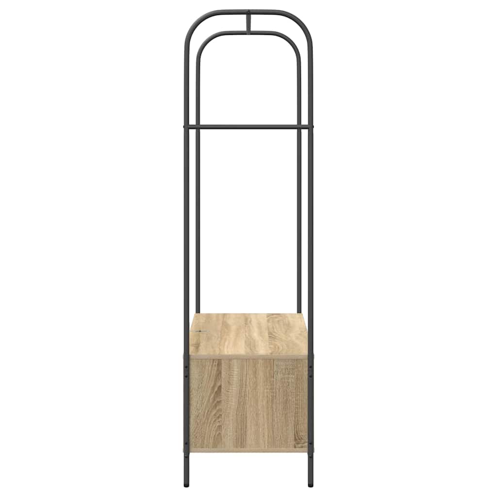 Tøjstativ Brun eg 100 x 44 x 160 cm Konstrueret træ