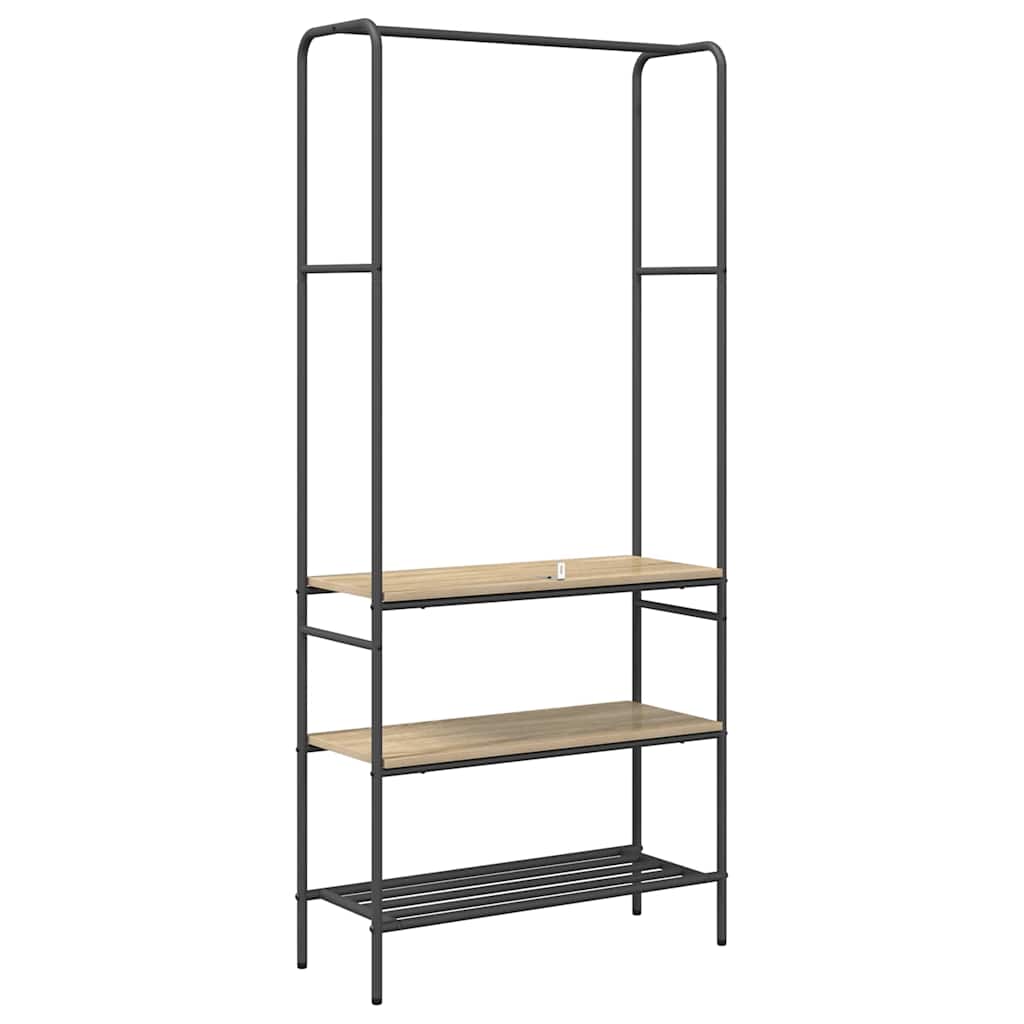 Tøjstativ Sonoma-eg 77 x 30 x 171 cm Konstrueret træ