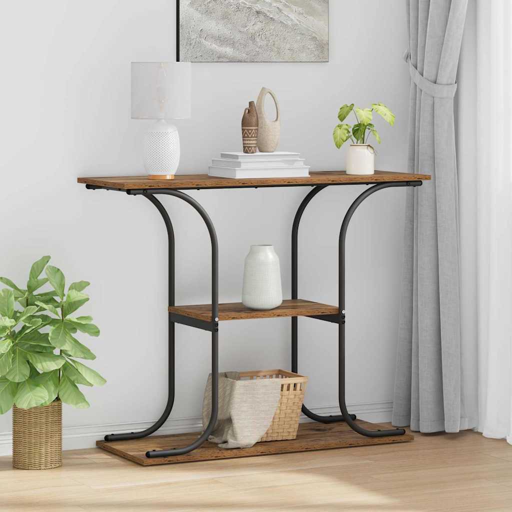 Konsolbord Gammelt træ 101 x 35 x 80,5 cm Konstrueret træ