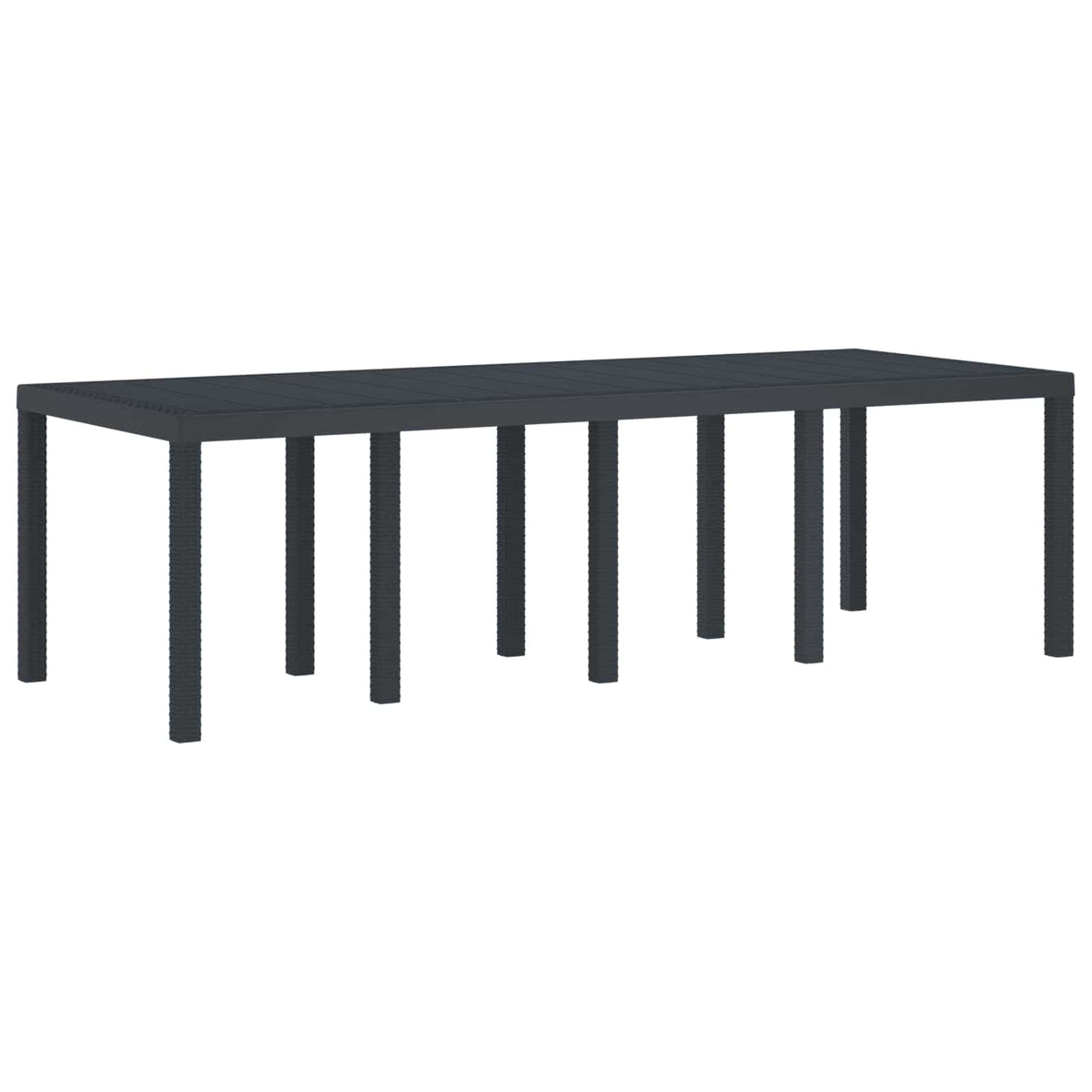 Havemøbel Bord Antracit 250 x 100 x 73 cm polyrattan