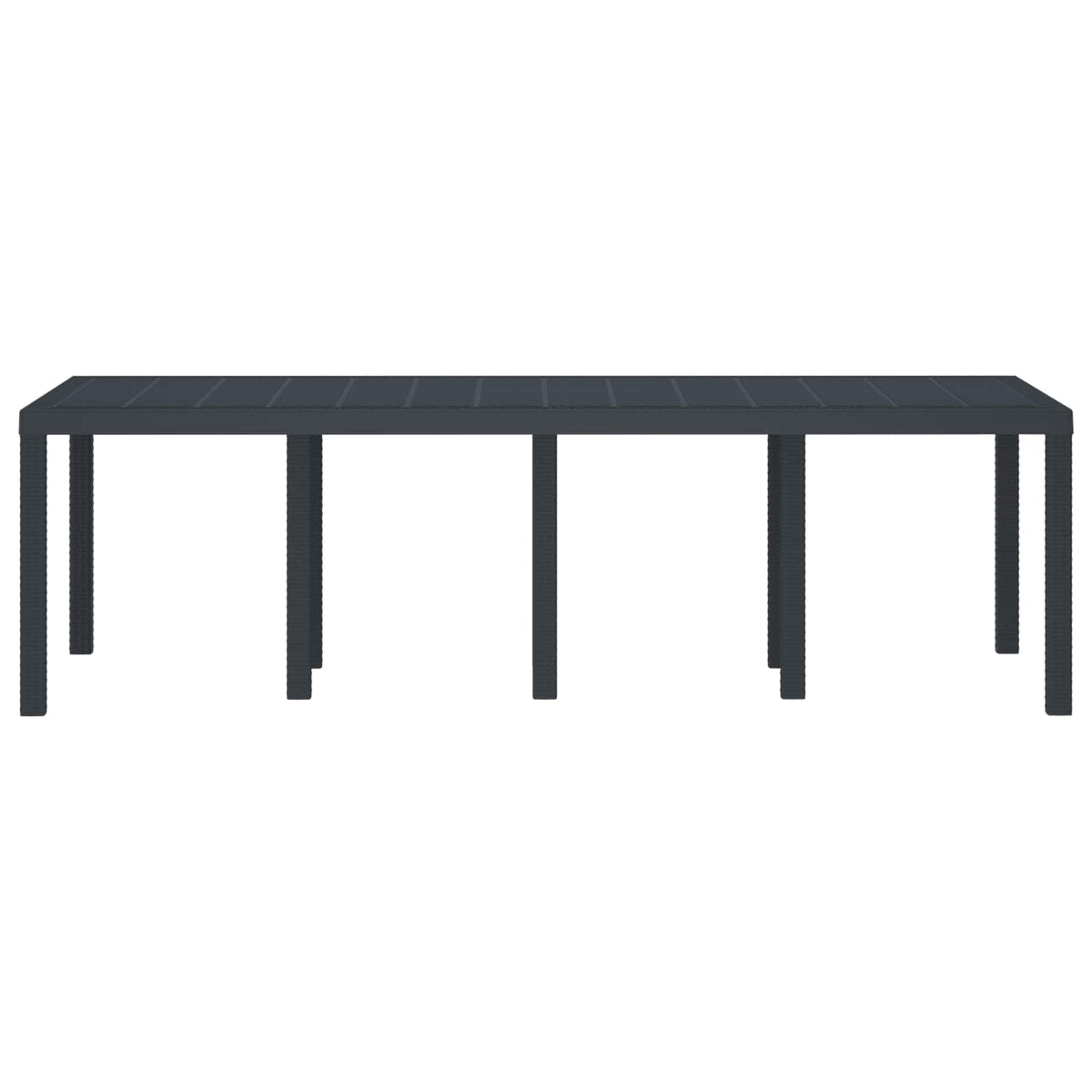 Havemøbel Bord Antracit 250 x 100 x 73 cm polyrattan