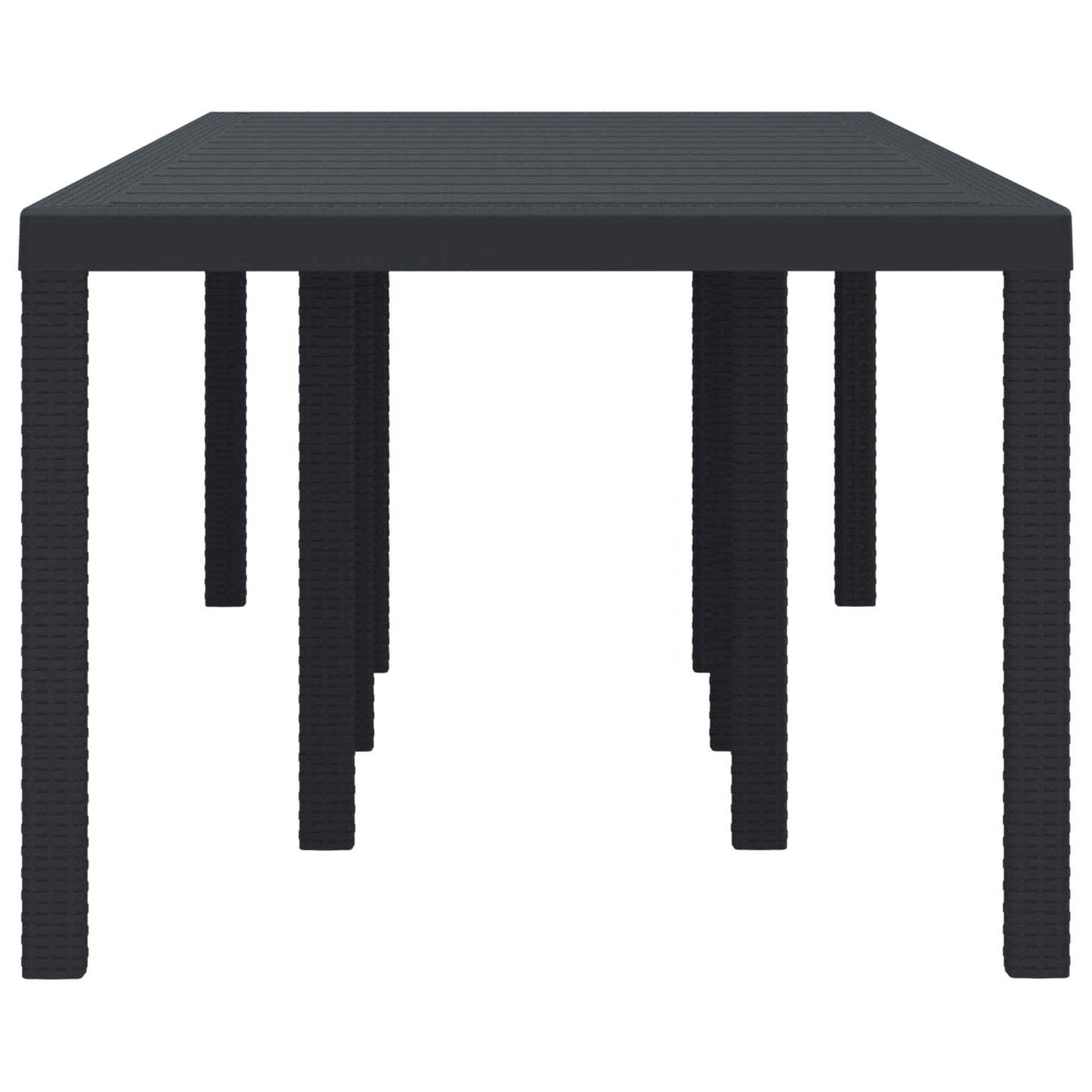 Havemøbel Bord Antracit 250 x 100 x 73 cm polyrattan