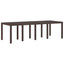 Havemøbel Bord Brun 250 x 100 x 73 cm polyrattan