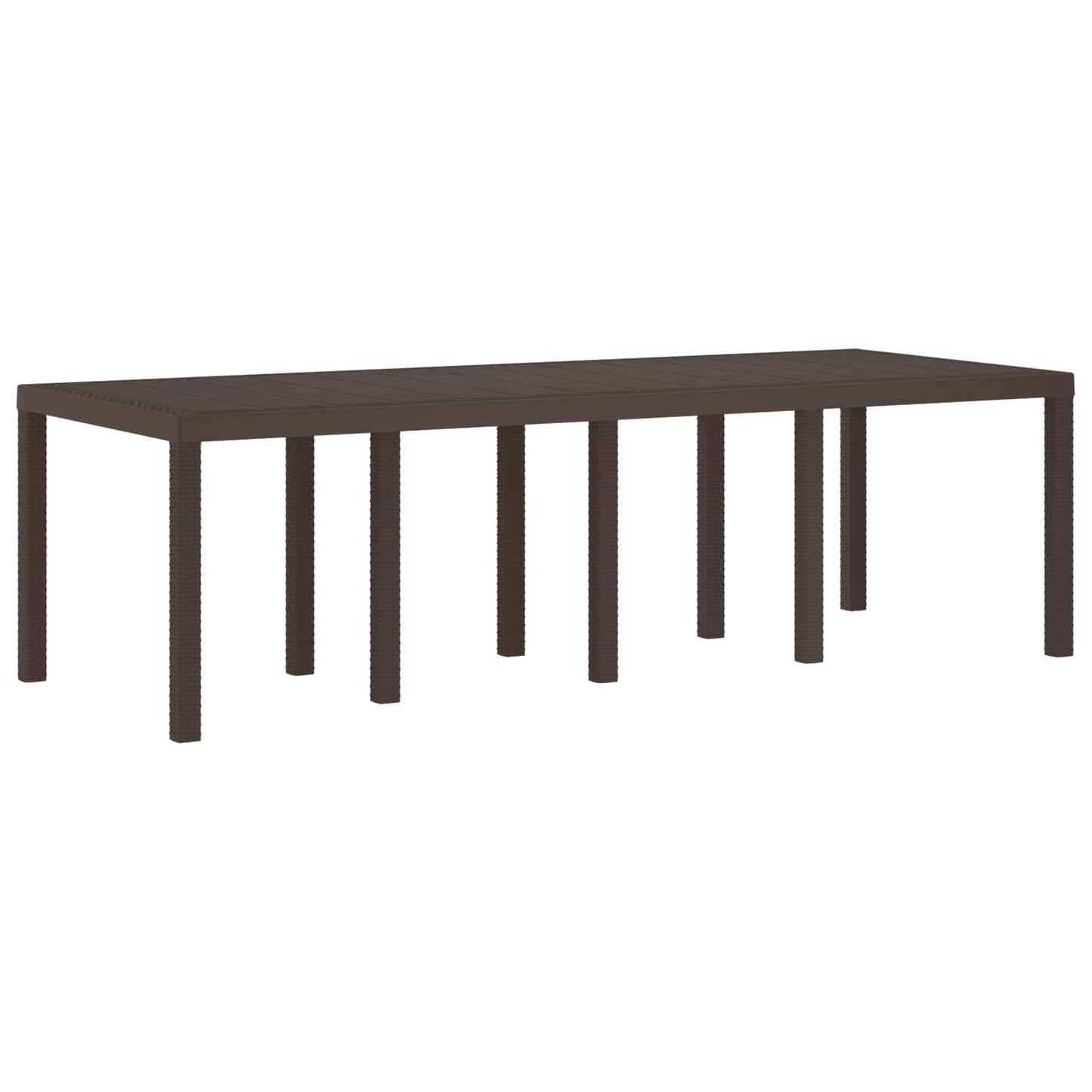 Havemøbel Bord Brun 250 x 100 x 73 cm polyrattan