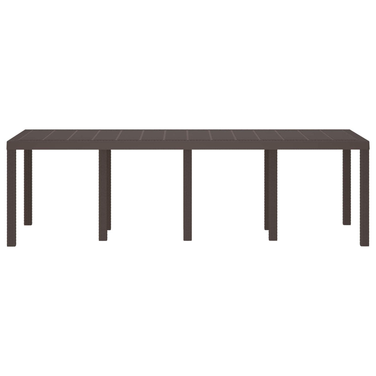 Havemøbel Bord Brun 250 x 100 x 73 cm polyrattan