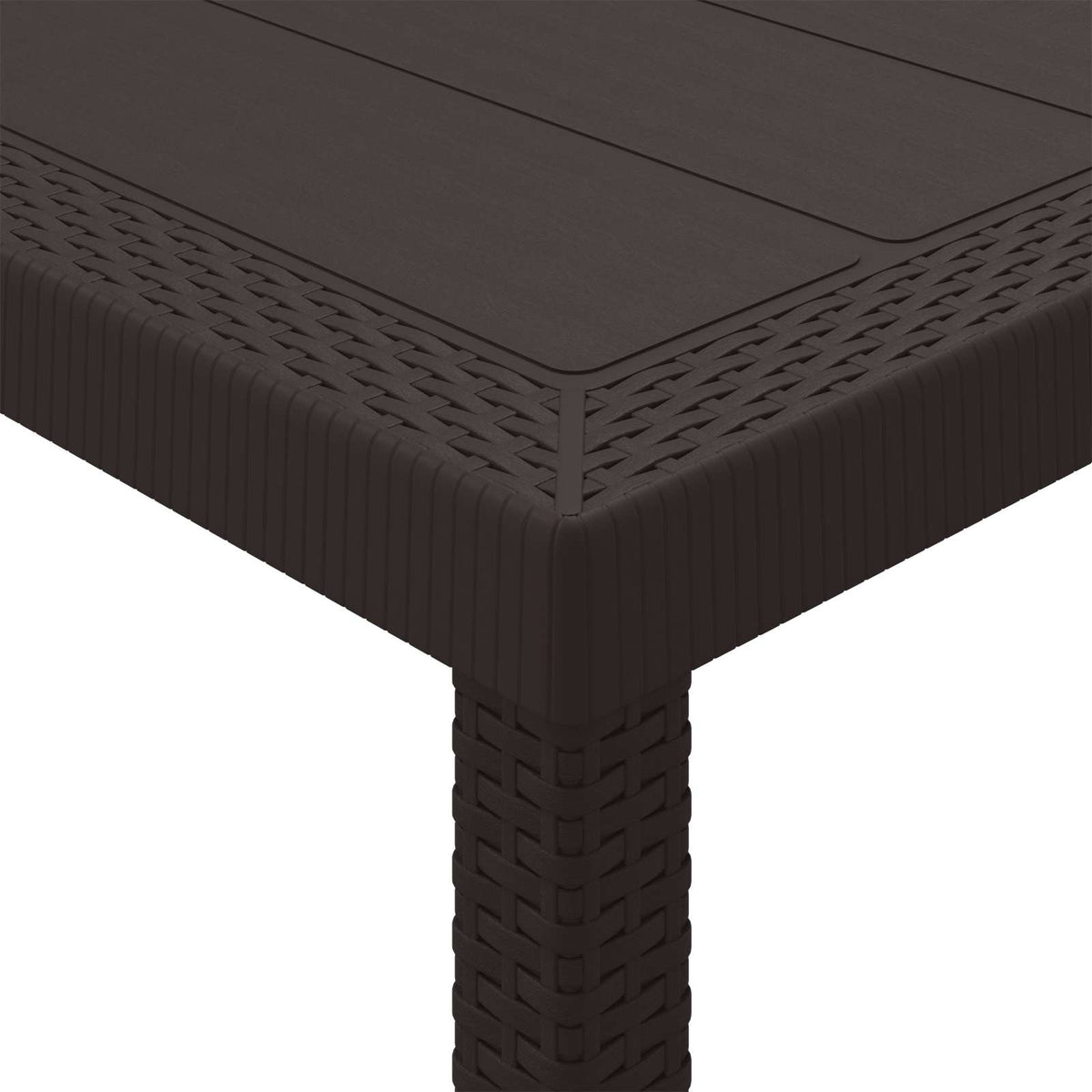 Havemøbel Bord Brun 300 x 100 x 73 cm polyrattan