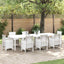 Havemøbel Bord Hvid 300 x 100 x 73 cm polyrattan