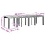 Havemøbel Bord Hvid 300 x 100 x 73 cm polyrattan
