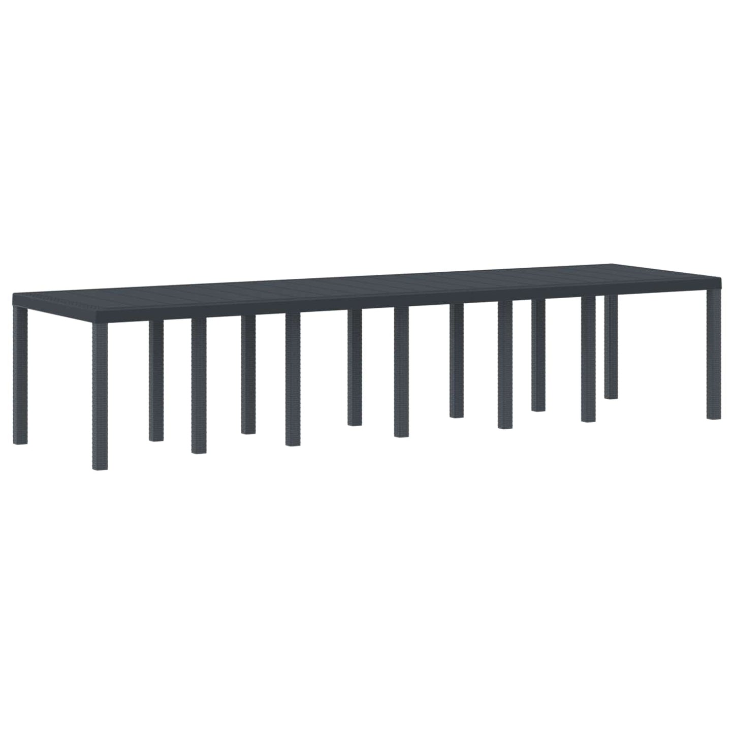 Havemøbel Bord Antracit 350 x 100 x 74 cm polyrattan