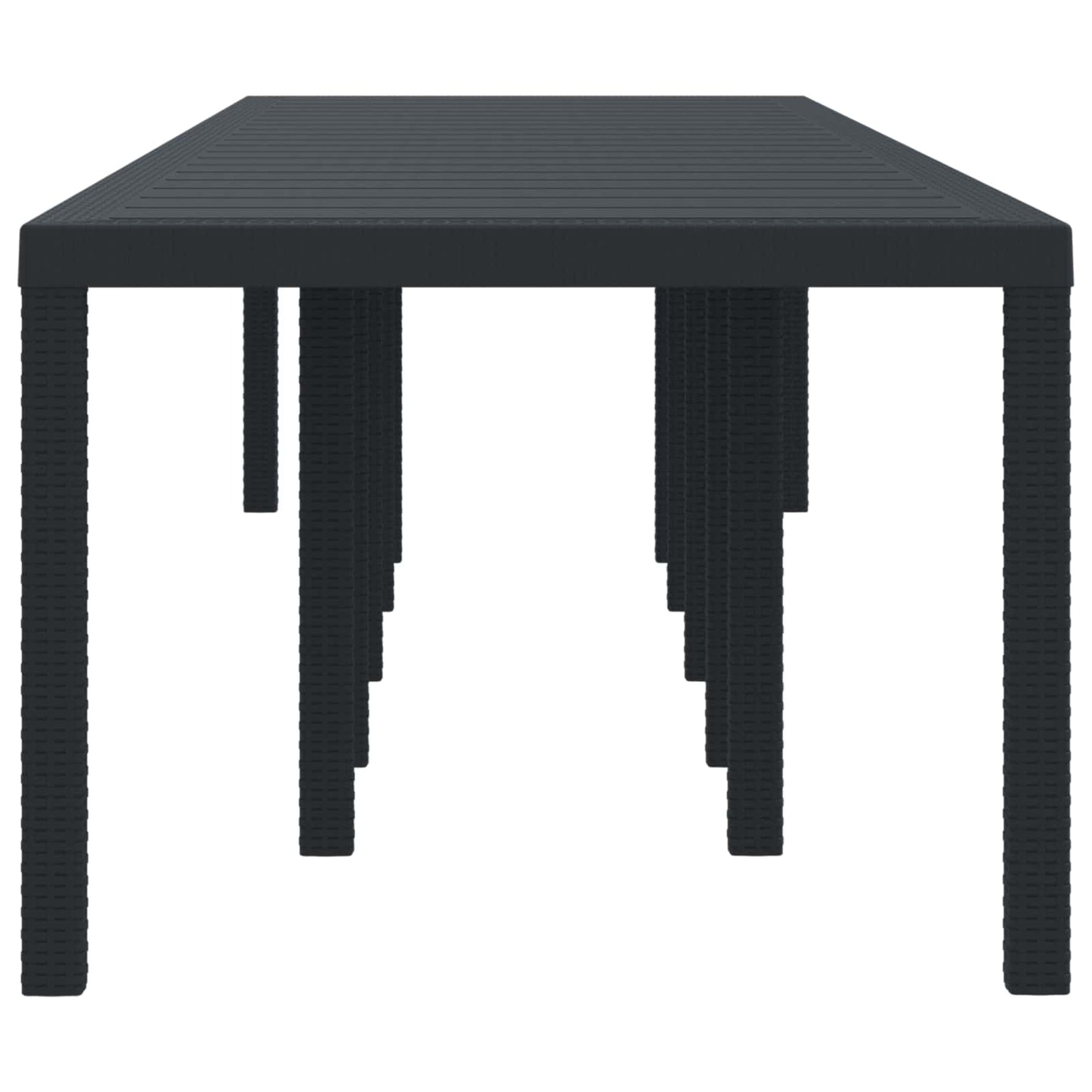 Havemøbel Bord Antracit 350 x 100 x 74 cm polyrattan
