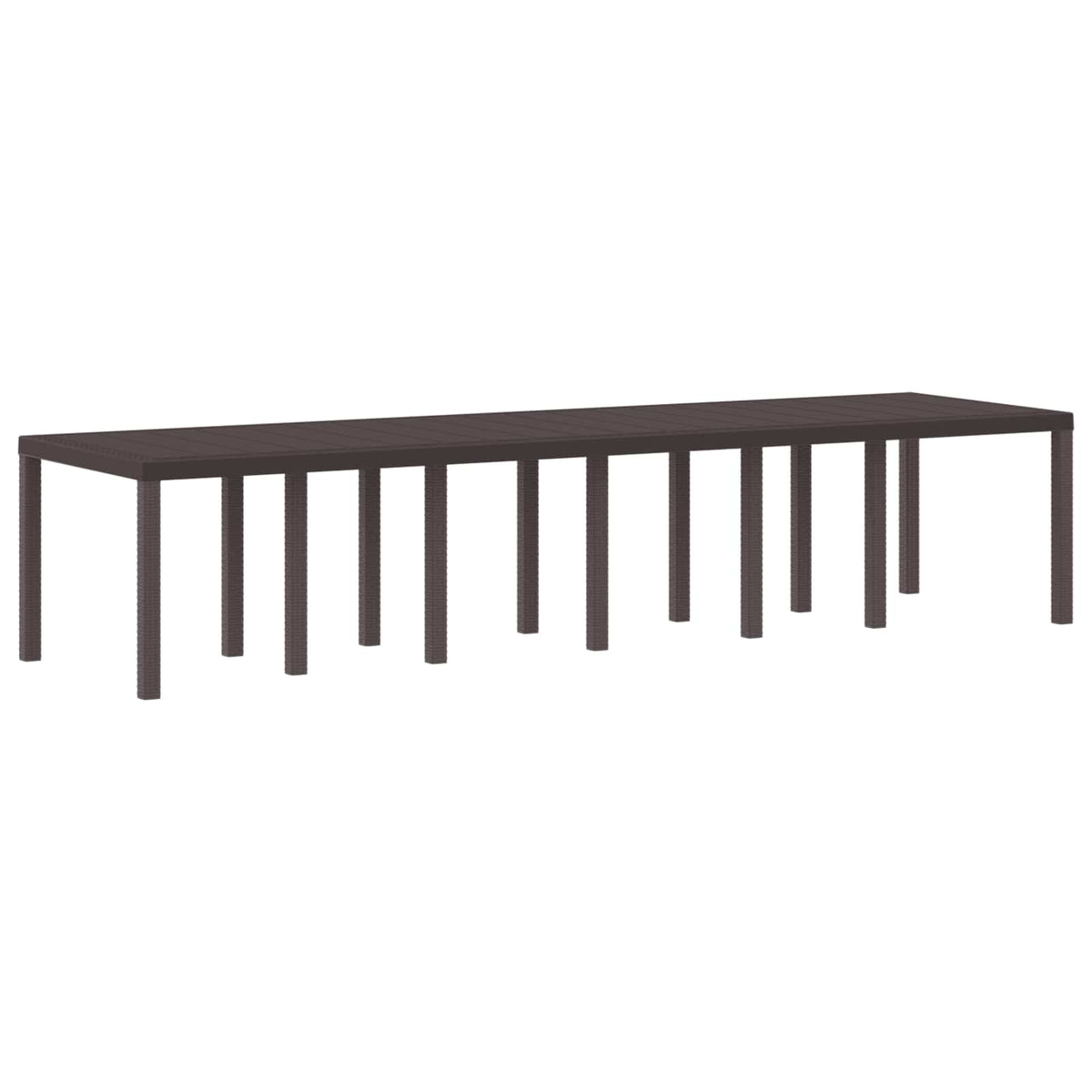 Havemøbel Bord Brun 350 x 100 x 74 cm polyrattan