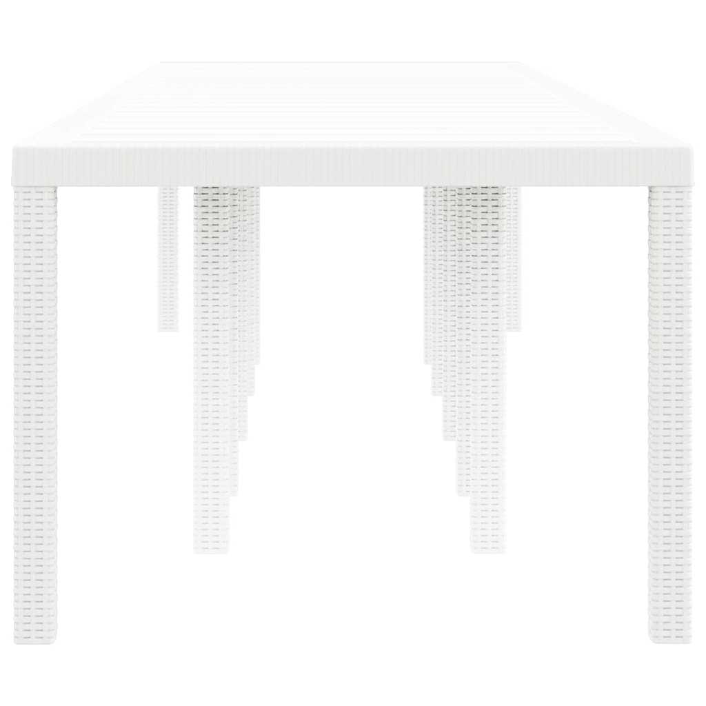 Havemøbel Bord Hvid 350 x 100 x 74 cm polyrattan