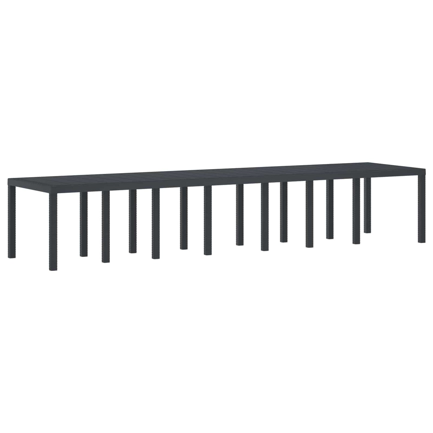 Havemøbel Bord Antracit 400 x 100 x 73 cm polyrattan