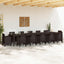 Havemøbel Bord Brun 400 x 100 x 73 cm polyrattan