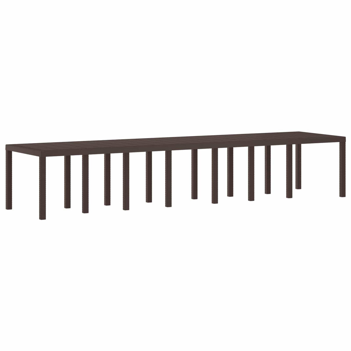 Havemøbel Bord Brun 400 x 100 x 73 cm polyrattan