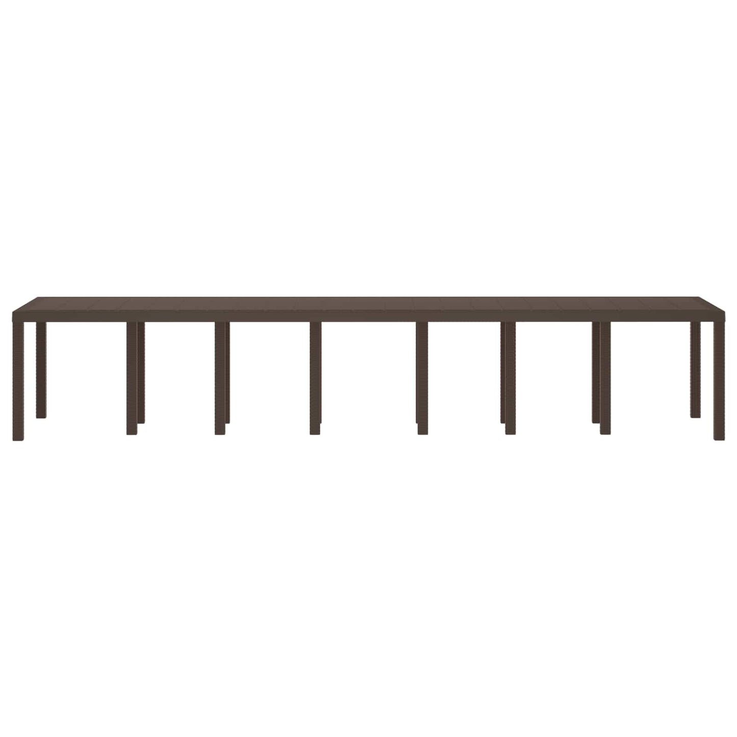 Havemøbel Bord Brun 400 x 100 x 73 cm polyrattan