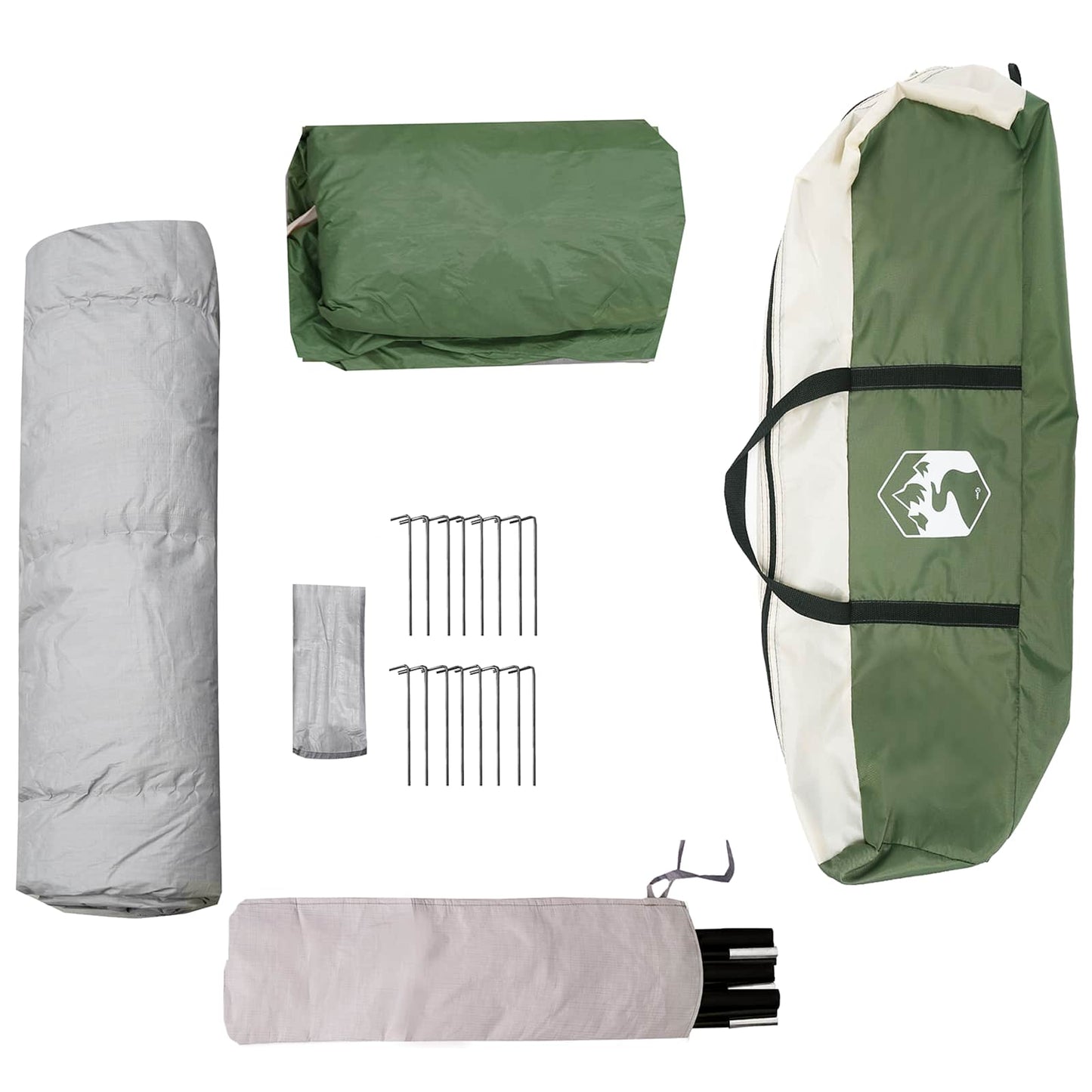 Instant telt med regnslag til 12 personer med hurtig frigivelse