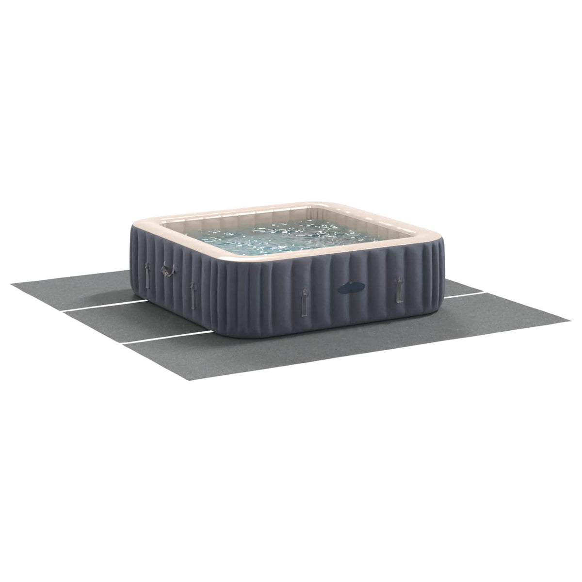 Pool Bundark 396 x 396 x 0,1 cm Firkantet Non-woven stof
