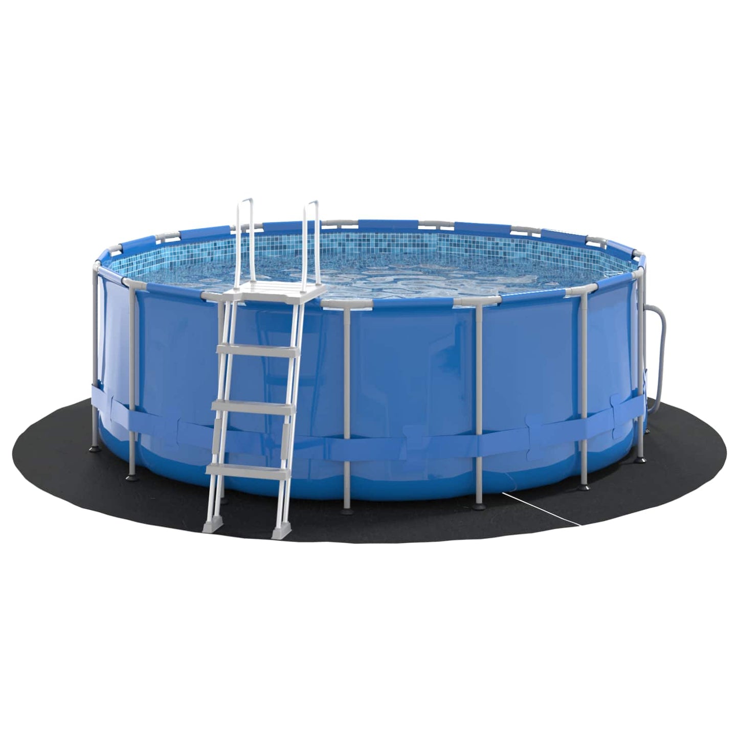 Pool Bundark Ø 244 cm (1 mm) Rund Non-woven stof Sort
