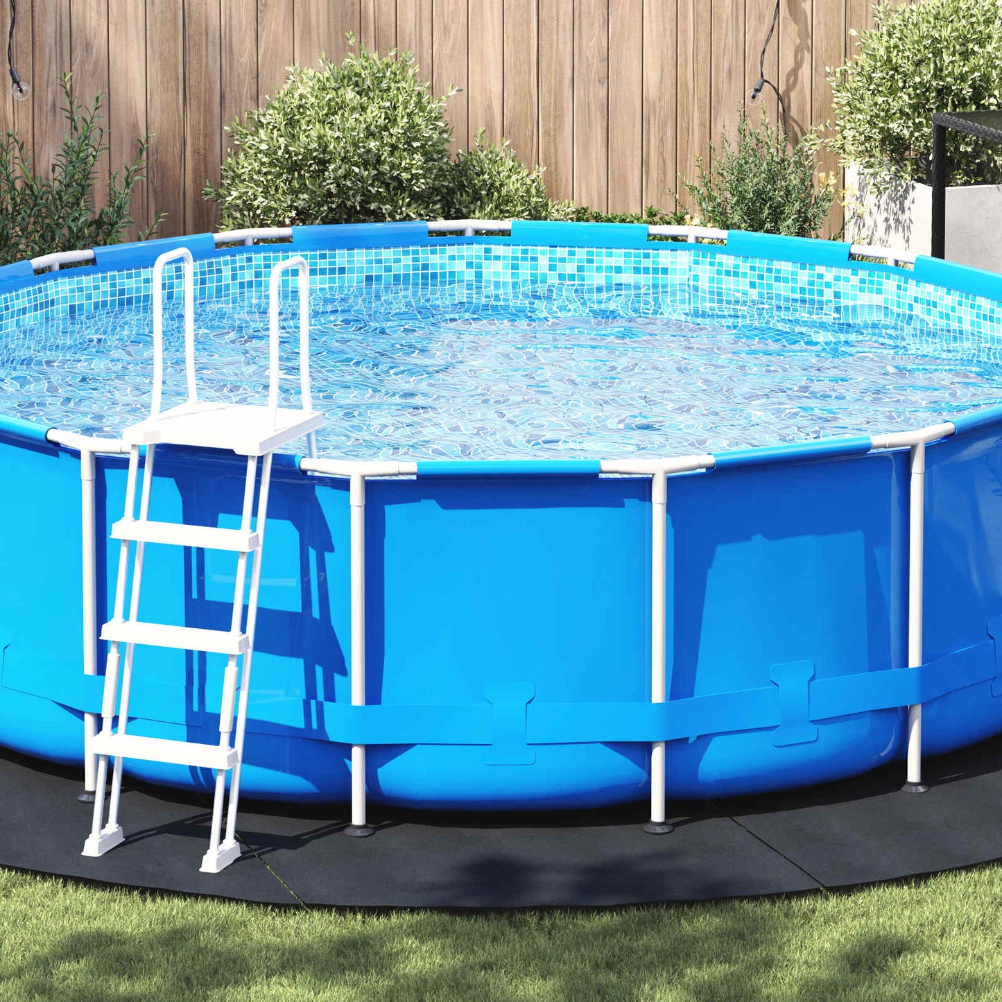 Pool Bundark Ø 458 cm (1 mm) Rund Non-woven stof Sort