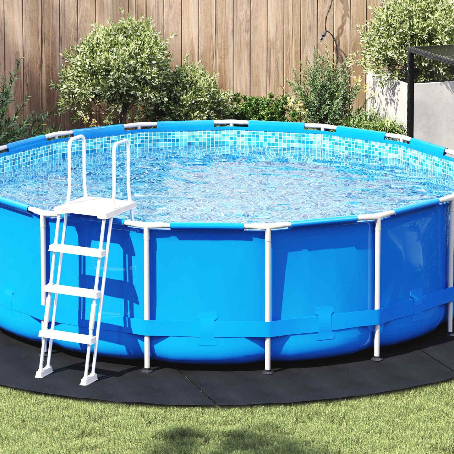 Pool Bundark Ø 396 cm (2 mm) Rund Non-woven stof Sort