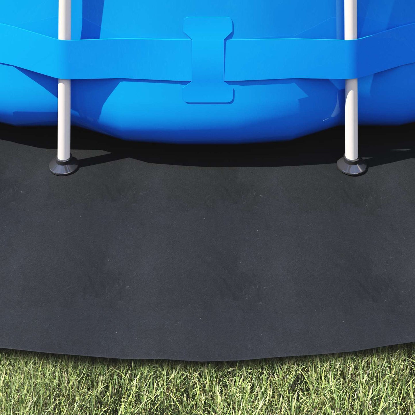 Pool Bundark Ø 396 cm (2 mm) Rund Non-woven stof Sort