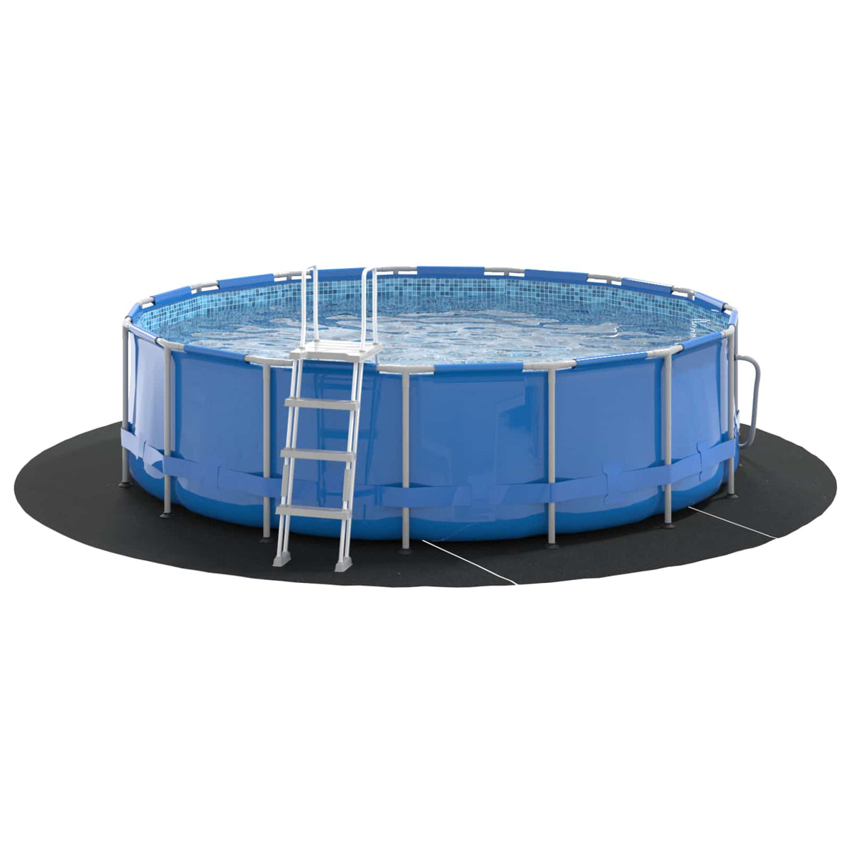 Pool Bundark Ø 396 cm (2 mm) Rund Non-woven stof Sort