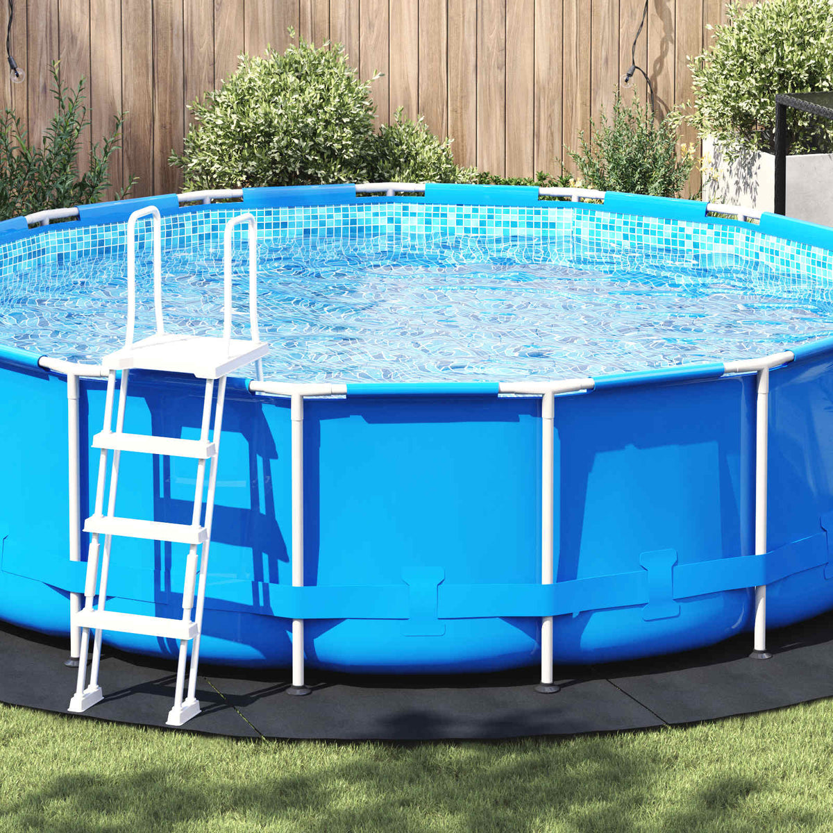 Pool Bundark Ø 428 cm (2 mm) Rund Non-woven stof Sort