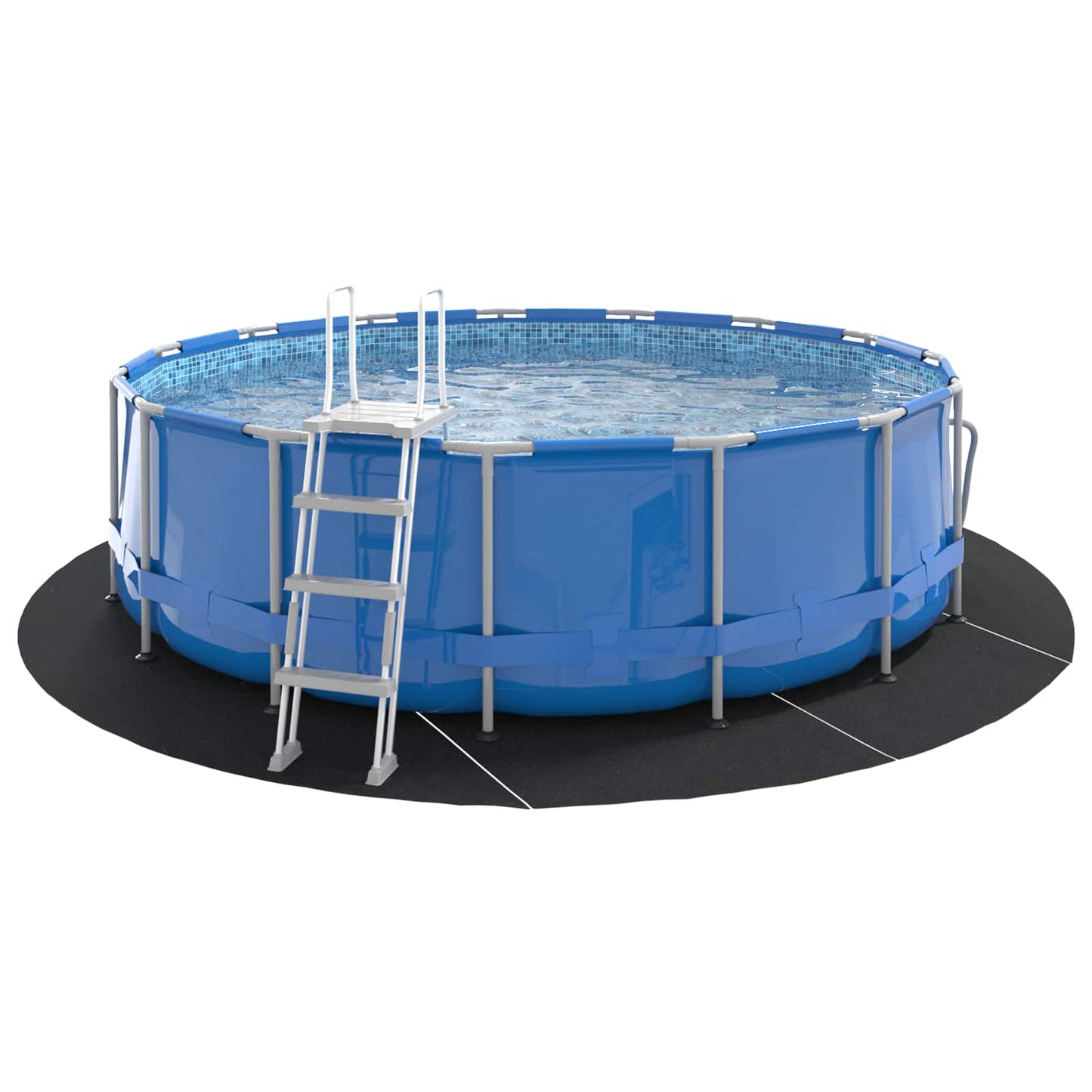 Pool Bundark Ø 428 cm (2 mm) Rund Non-woven stof Sort