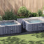 Pool Bundark 500 x 250 x 0,1 cm Rektangulær Non-woven stof Sort