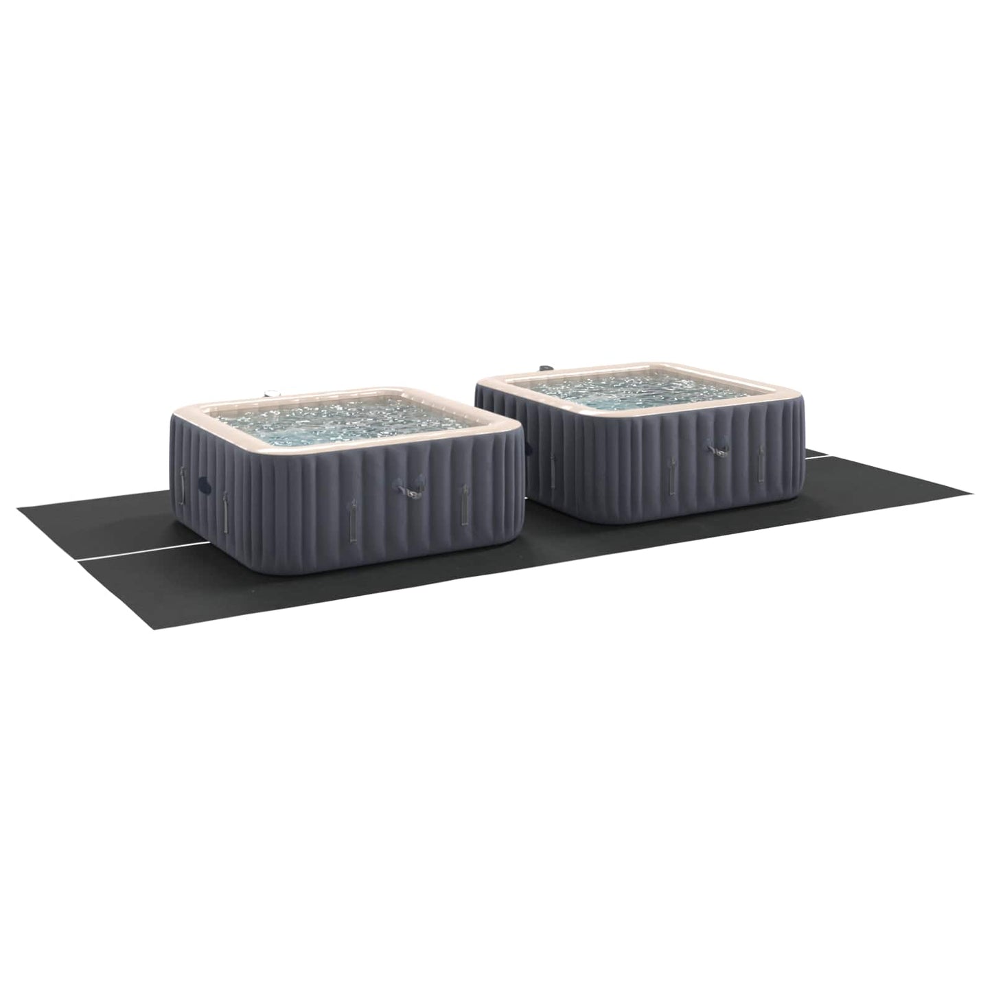 Pool Bundark 500 x 250 x 0,1 cm Rektangulær Non-woven stof Sort