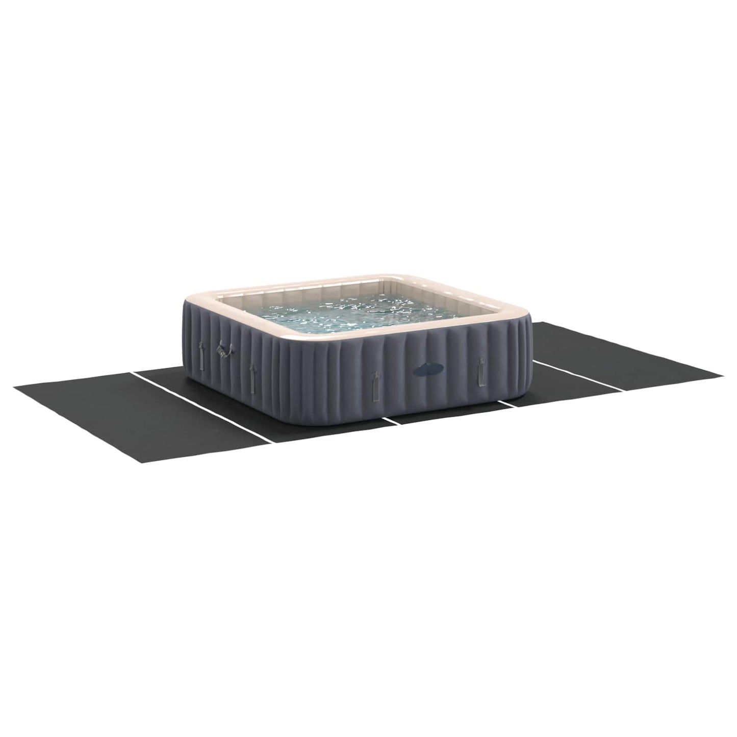 Pool Bundark 550 x 280 x 0,1 cm Rektangulær Non-woven stof Sort