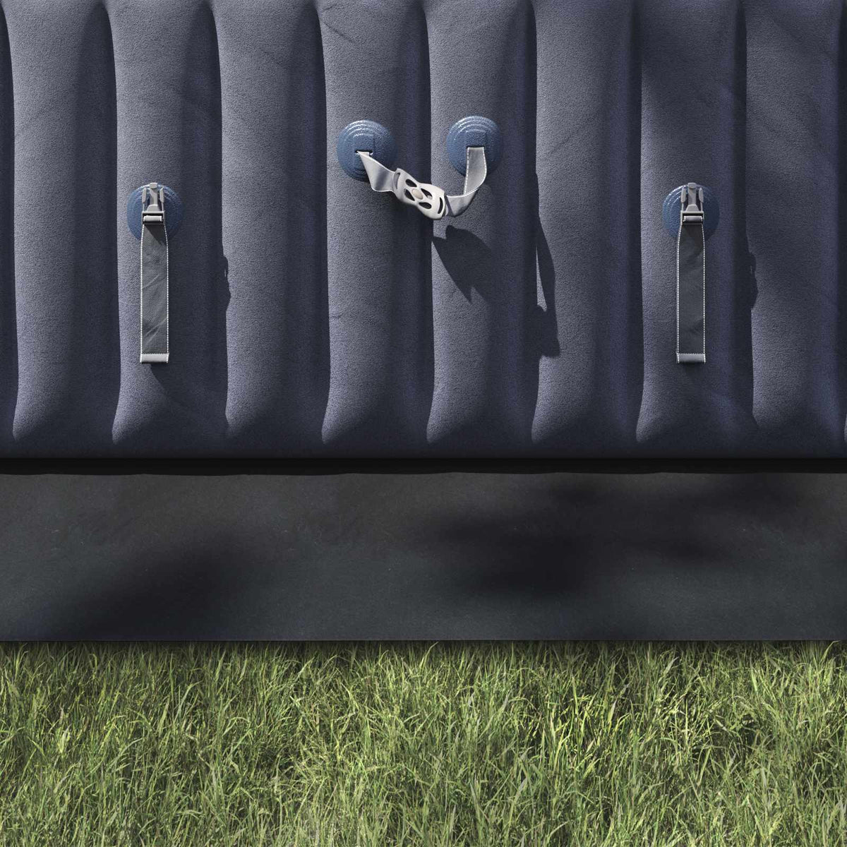 Pool Bundark 750 x 372 x 0,1 cm Rektangulær Non-woven stof Sort