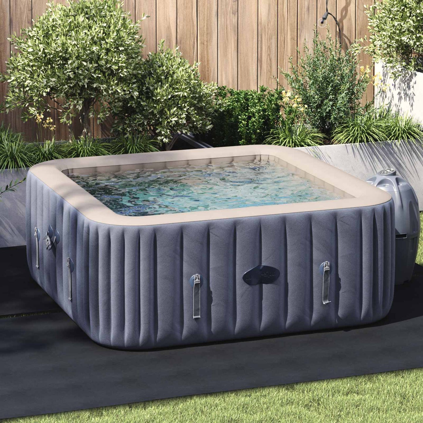 Pool Bundark 274 x 274 x 0,1 cm Firkantet Non-woven stof
