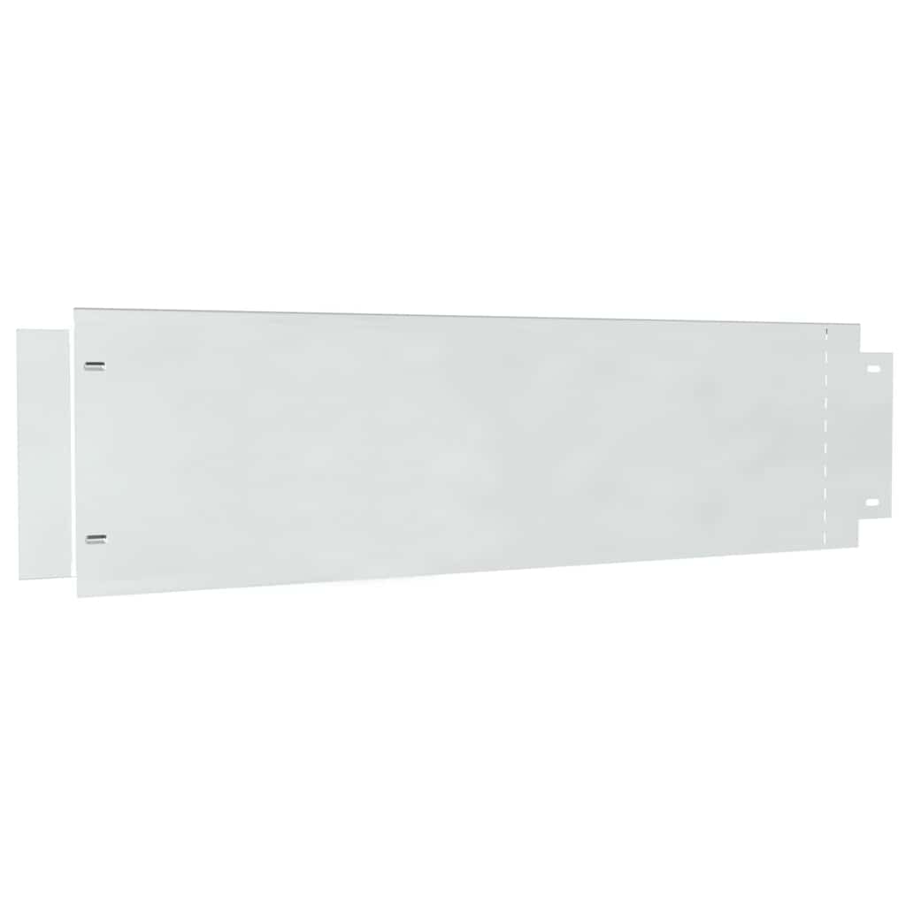 Plænekanter 5 stk. 100 x 25 x 0,07 cm Galvaniseret stål Sølv