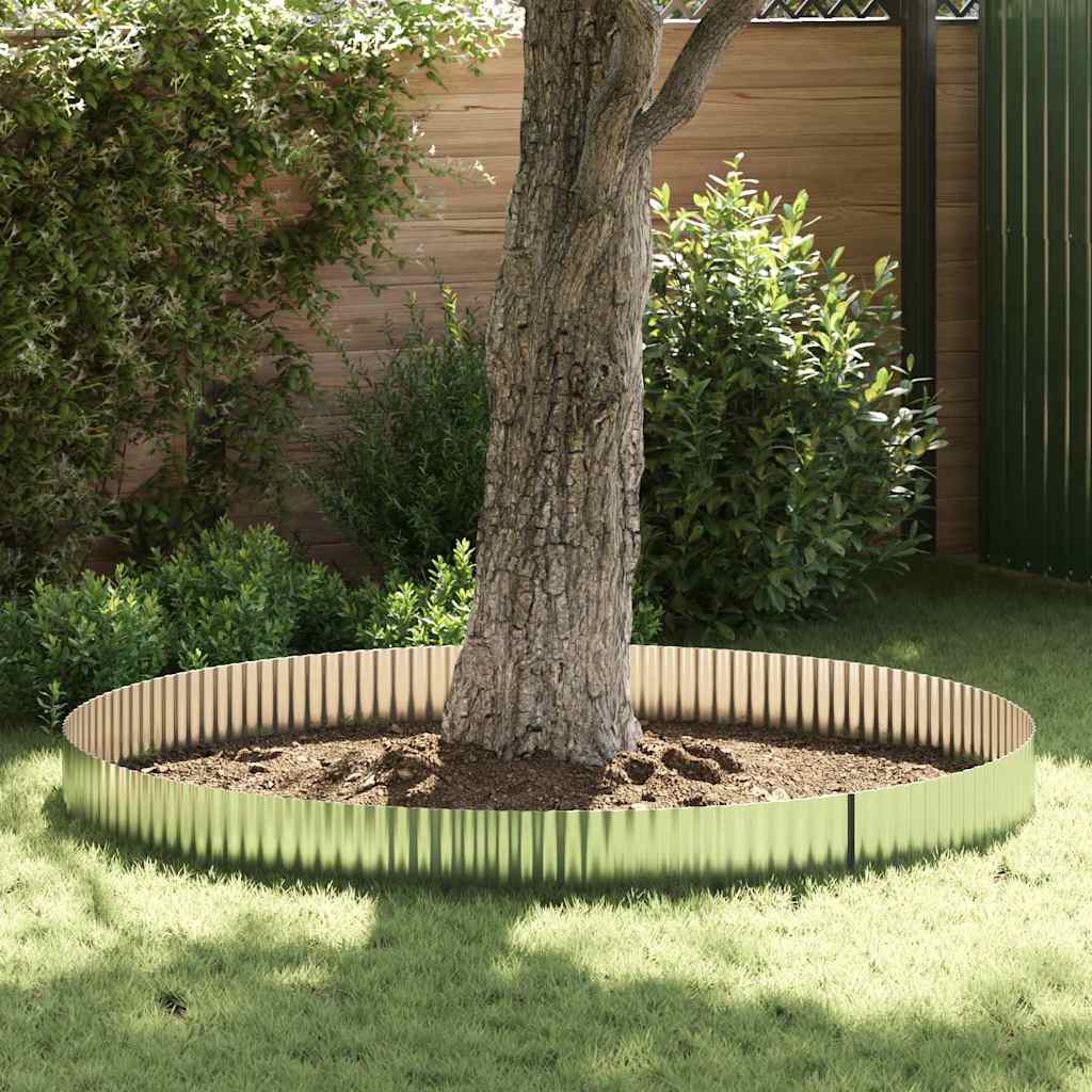 Plænens Kante 1000 x 25 x 0,03 cm Galvaniseret stål Sølv
