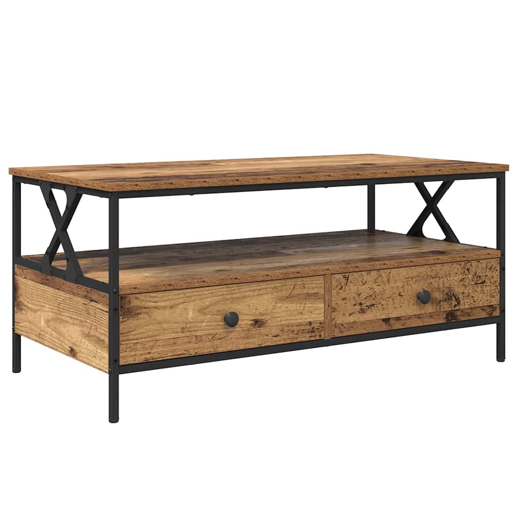 Sofabord Gammelt træ 100 x 51 x 45 cm Konstrueret træ