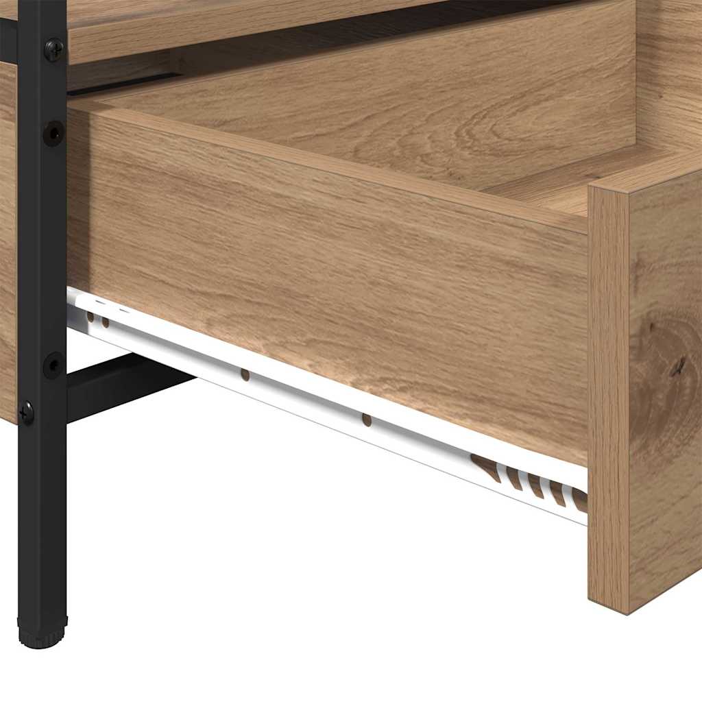 Sofabord artisan eg 100 x 51 x 45 cm Konstrueret træ