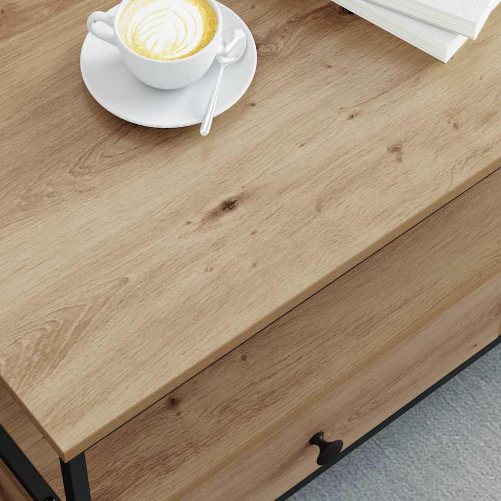 Sofabord artisan eg 100 x 51 x 45 cm Konstrueret træ