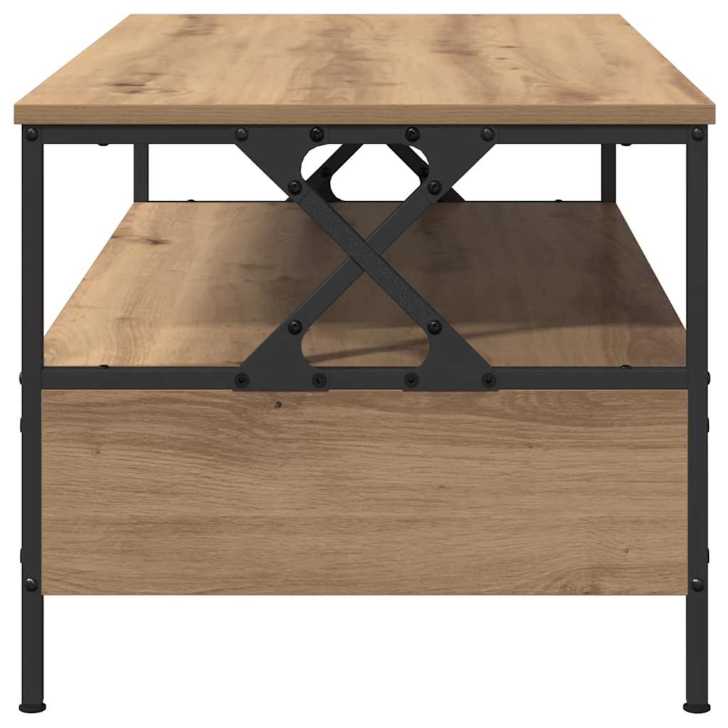 Sofabord artisan eg 100 x 51 x 45 cm Konstrueret træ